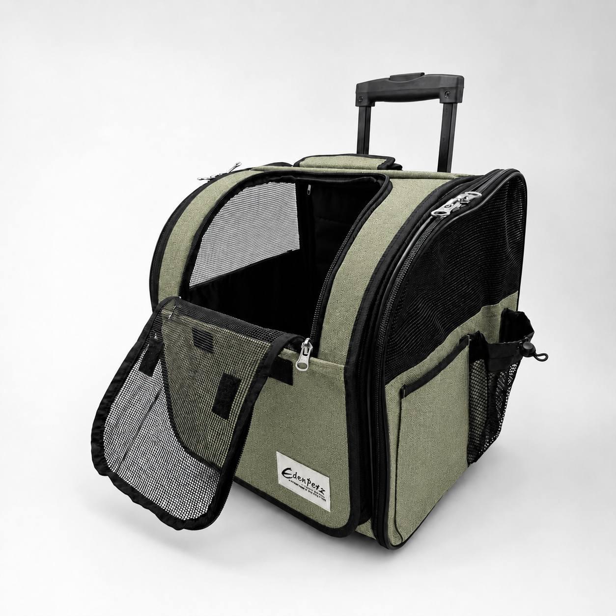 3-in-1 Pet Rolling Carrier - Wheeled Backpack