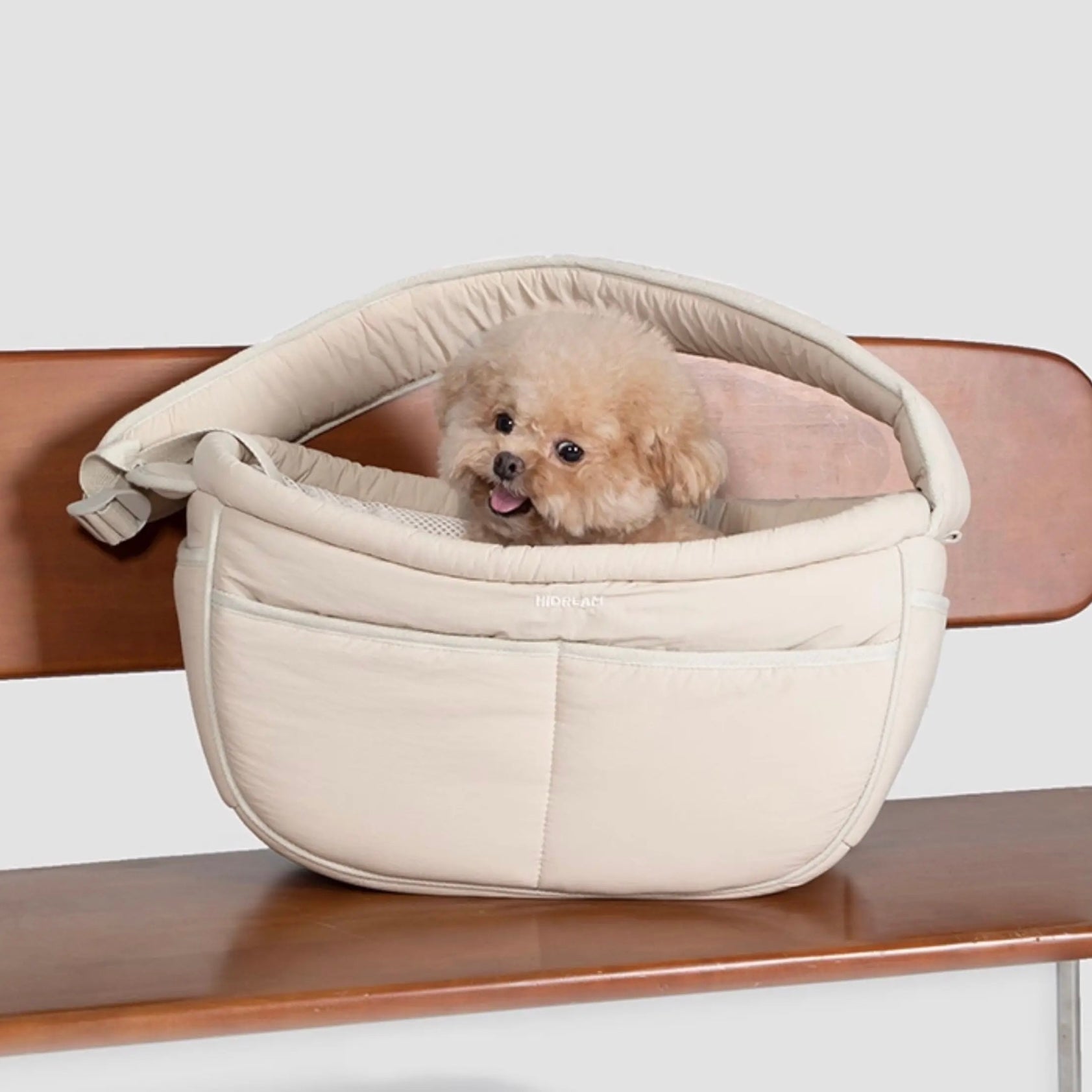 Luxury small dog and cat crossbody travel bag with cozy interior, premium fashionable carrier and best gift for stylish pet parents in Europe