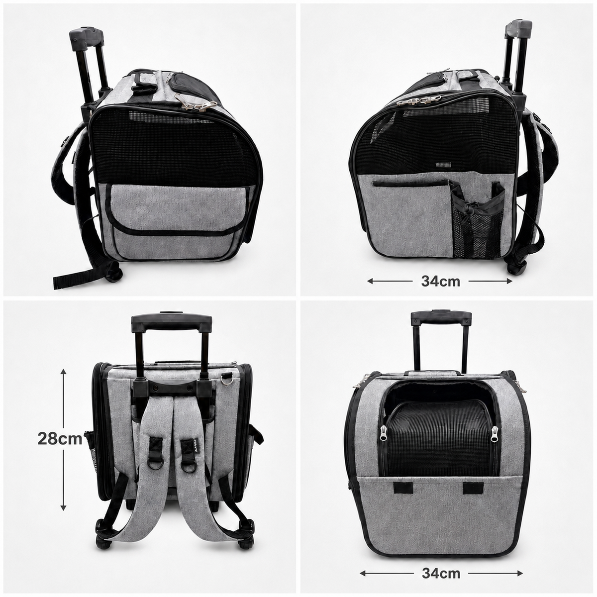 Convertible pet carrier fit guide for cats and small dogs