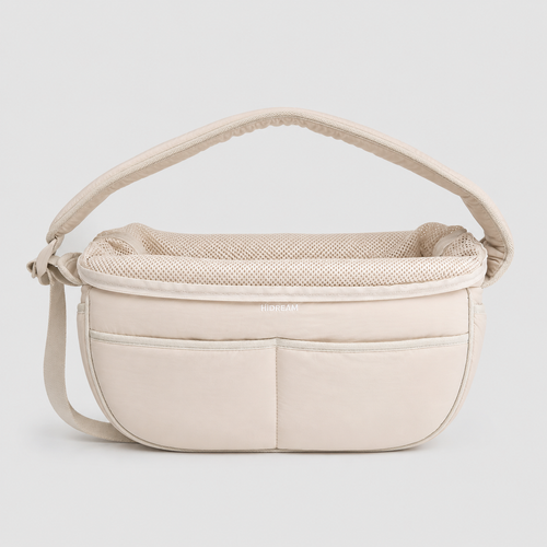 Premium fashion pet crossbody bag for cats and small dogs, stylish hands-free travel carrier and best gift for pet parents in Europe